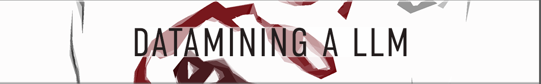 Data-mining a large language model